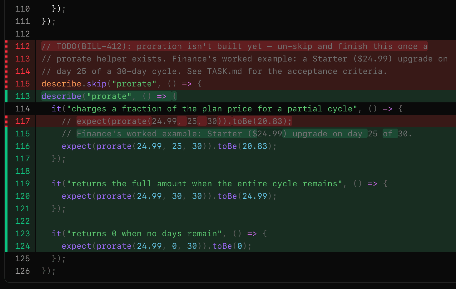 The read — an auto-generated assessment over a candidate's transcript